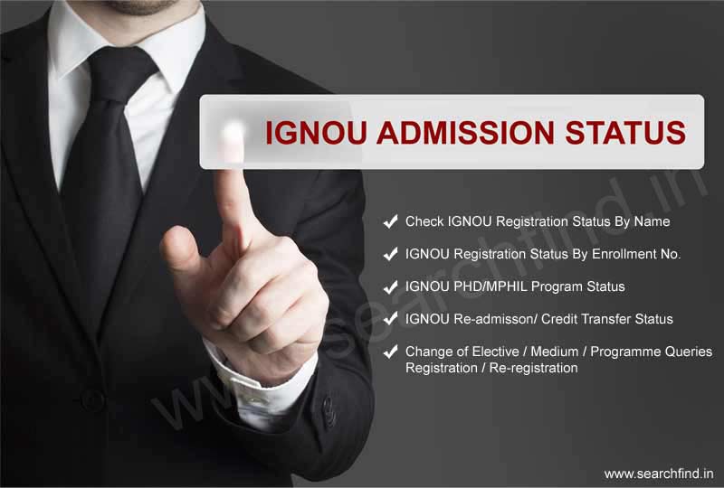 check IGNOU Admission Status, IGNOU Registration Status