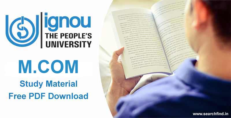 Ignou M.Com Study Material free download pdf