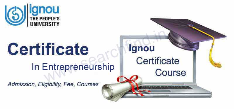 IGNOU Certificate in Entrepreneurship Admission