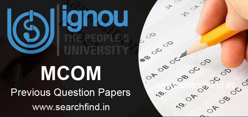 Download Ignou MCOM Question Papers