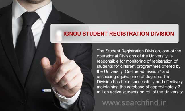 Ignou Student Registration Division