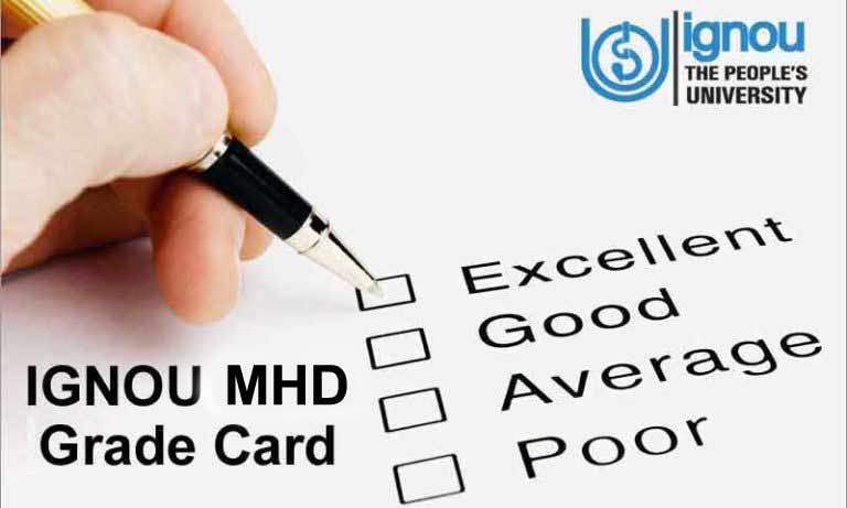 Ignou MHD grade card (MA Hindi)