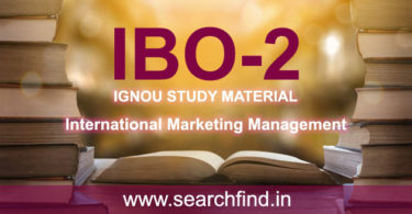 IGNOU IBO 2 Study Material Free Download