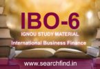 IGNOU IBO 6 Study Material & Books Free Download