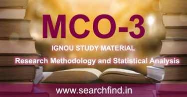 IGNOU MCO 3 Study Material & Books Free Download