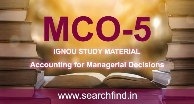 IGNOU MCO 5 Study Material & Books Free Download