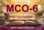 IGNOU MCO 6 Study Material & Books Free Download