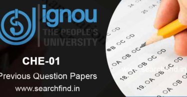 IGNOU CHE 1 Question paper