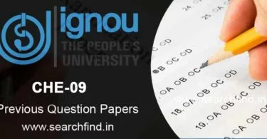 IGNOU CHE 9 Question Paper